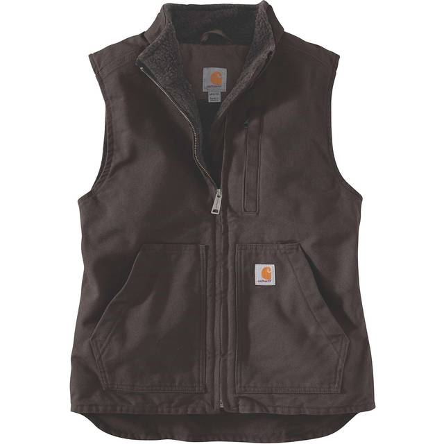 Carhartt Womens Sherpa Lined Mock Neck Soft Duck Vest XL - Bust 41.5-43.5' (105-110cm)