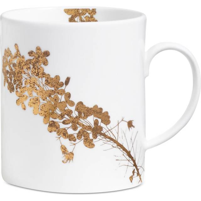 Vera Wang for Wedgwood Jardin Mug, 443ml, White/Gold