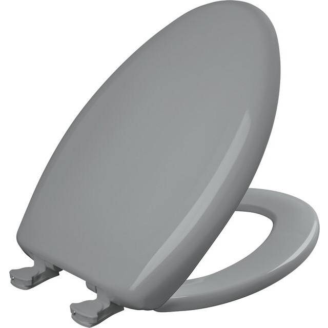 Church Seat 1200SLOWT 032 Slow Close STA-TITE Elongated Closed Front Toilet Seat in Country Grey