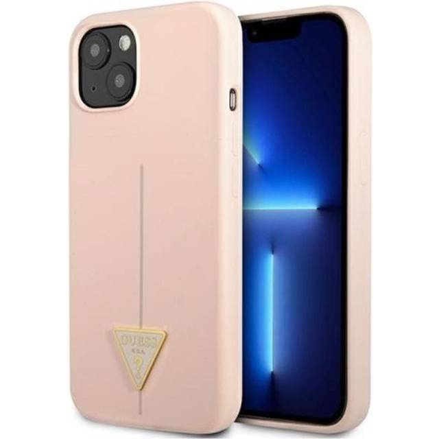 Guess iPhone 13 mini Skal Silicone Triangle - Rosa