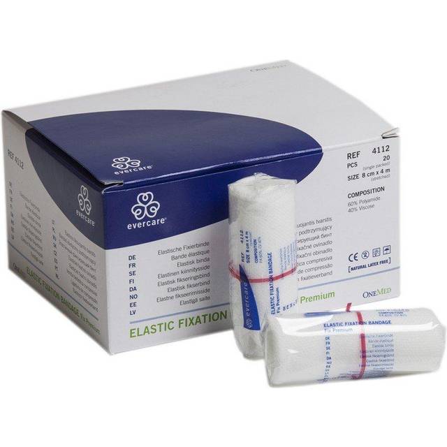 Evercare Elastisk fixeringsbinda 8cmx4m 20 st