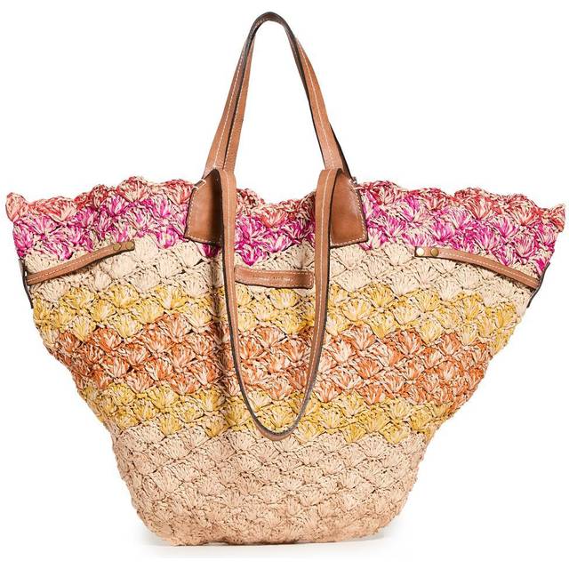 Isabel Marant Coiba Raffia & Leather Tote