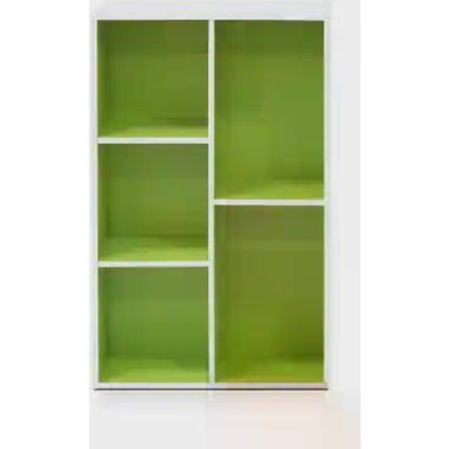 Furinno 11069WH 5-Cube Open Shelf, White