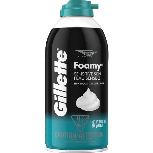Gillette, Foamy Shave Foam Sensitive Skin, 11 oz