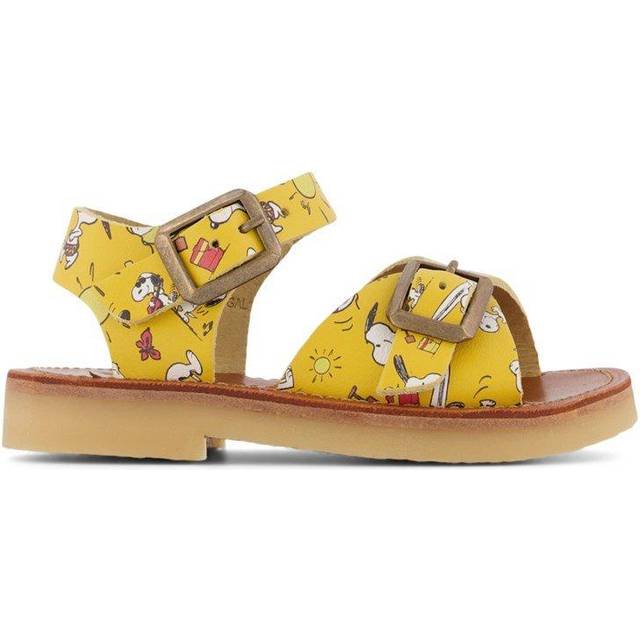 Sonny Sandal Snoopy Sun Print Mustard Leather | Size: EU 22/UK 5.5/US 7