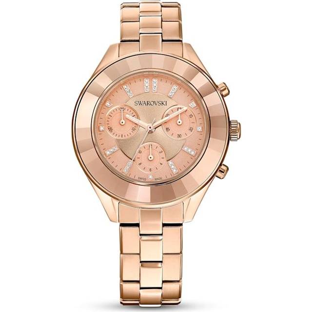 Octea Lux Sport watch, Swiss Made, Metal bracelet, Rose gold tone, Rose gold-tone finish