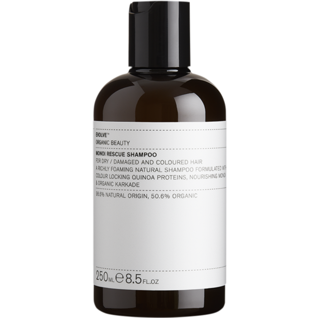 Evolve Organic Beauty Hår Shampoo Monoi Rescue Shampoo 250 ml (460,00 kr / 1 l)