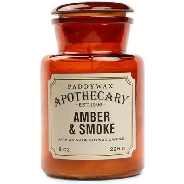 Apothecary Glass Candle | Amber & Smoke