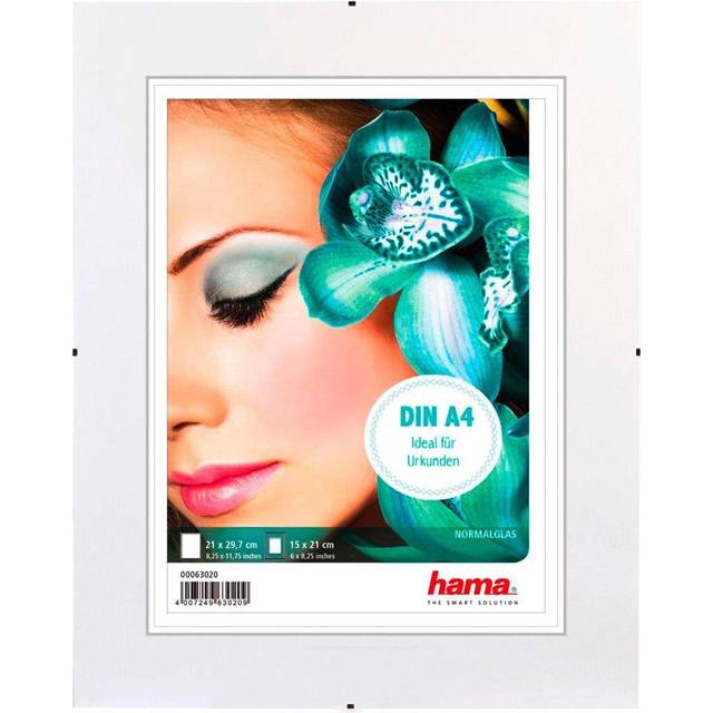 Hama Rammeløs billedholder Clip-Fix - Fotoholder - Designet til: 15 x 21 cm - Glas - rektangulær