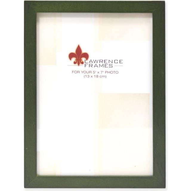 Lawrence Frames Collection Wood Picture Frame Gallery  Green  5x7