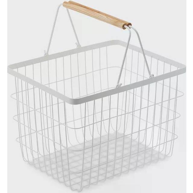 TOSCA LAUNDRY BASKET M WH