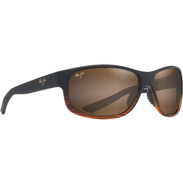 Maui Jim Kaiwi Channel HVL Bronze Wrap Unisex Sunglasses H840-25C - Brown (Dimension: 7.0000x4.0000x3.0000 inches)