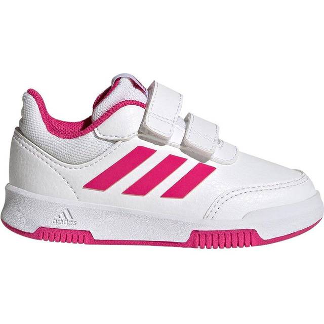 Adidas Tensaur Hook and Loop Shoes unisex – barn Löparskor, Cloud White / Real Magenta / Black, 20 EU