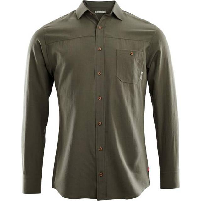 Aclima Mens Woven Wool Shirt (Grön (RANGER GREEN) Small)