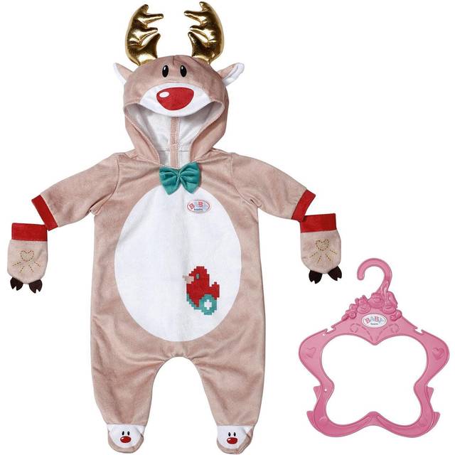 BABY Born 515 831700 EA Reindeer Onesie, Red