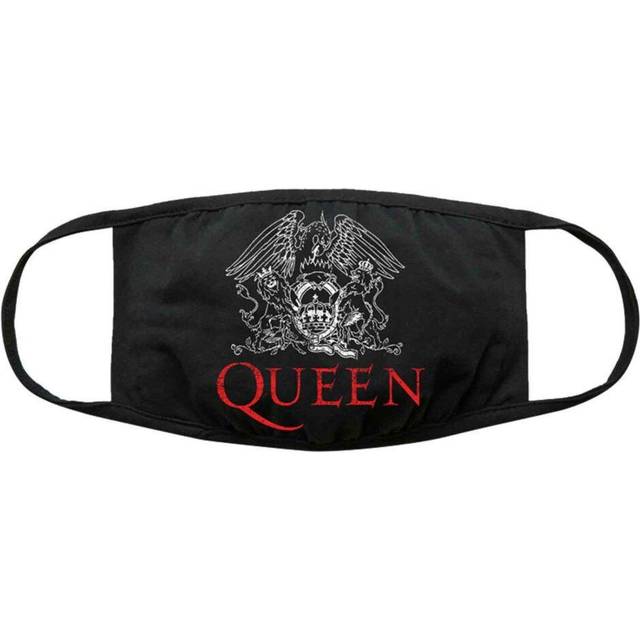 Queen Queen Logo Face Mask Black/red