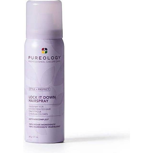 Pureology Style + Protect Lock It Down Hairspray for Color-Treated Hair  Maximum Hold  2.1 Ounce
