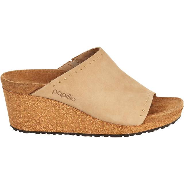 Papillio by Birkenstock Namica Rivets Narrow Leather Wedge Sandal