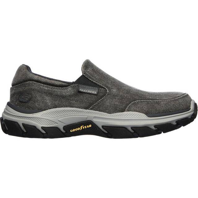 Skechers Respected Fallston Skor för herr, Träkol, 8 X-Wide