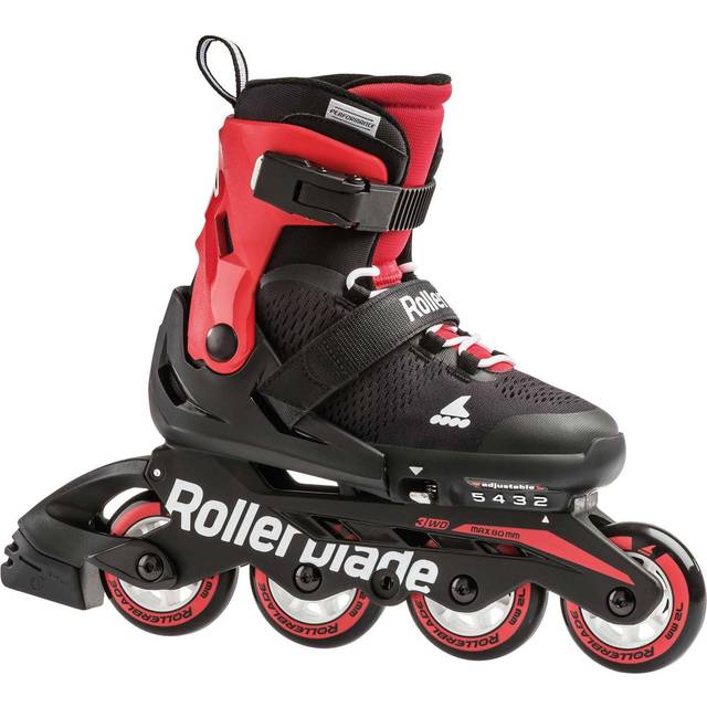 Rollerblade Microblade Justerbar Inlines Rullskridsko Svart/Röd - Pink (33-36.5)