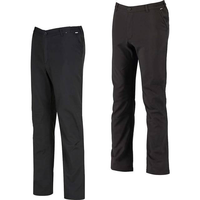 Regatta Men's Water Repellent Fenton Softshell Walking Trousers Black, Size: 34 S