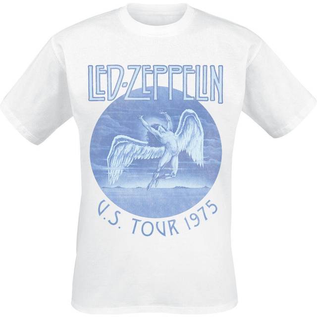 Led Zeppelin T-Shirt - Tour 75 - S to XL - for Men - white