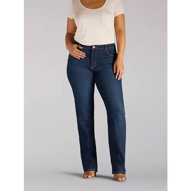 Lee womens Instantly Slim Straight Leg (Plus) Jeans  Ellis  20 Petite US