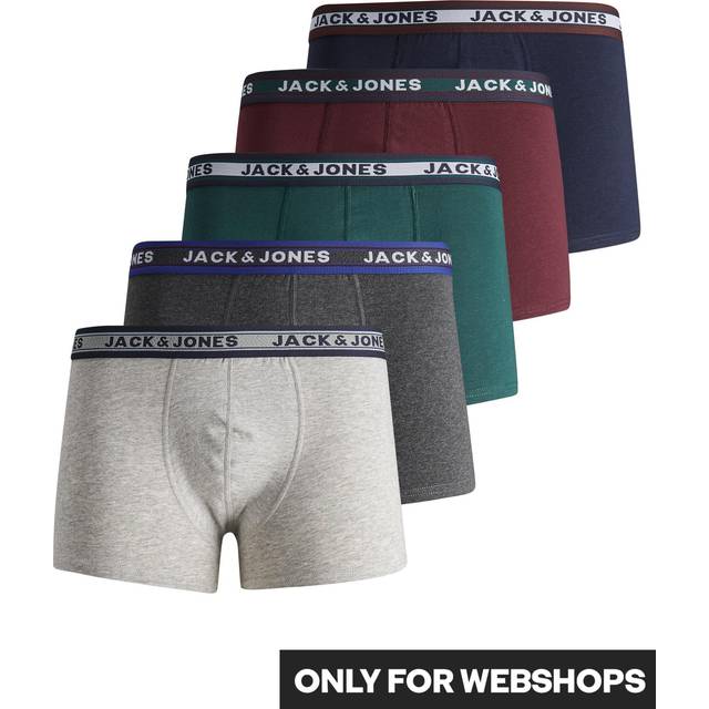 Boxer shorts Jack & Jones Jacoliver (x5) - Gris - XL