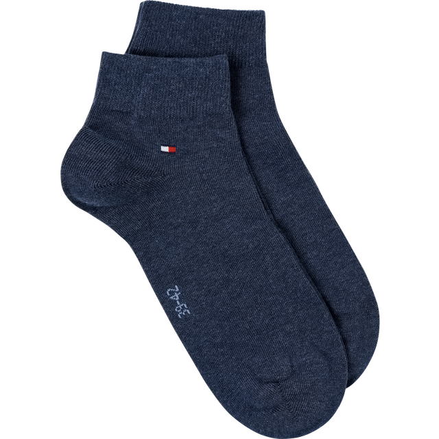 Pack of 2 Pairs of Trainer Socks in Cotton Mix - Navy Blue - 47/49 (12 to 13.5)