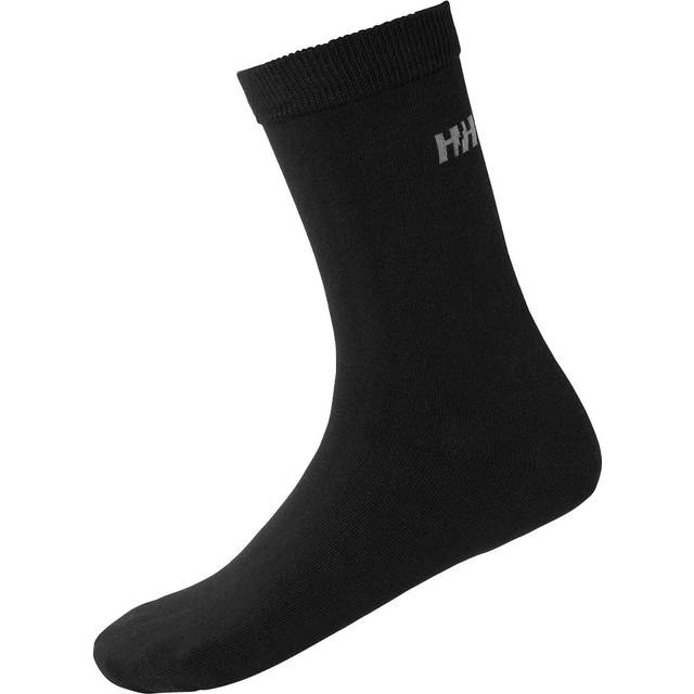 Helly Hansen - Black Everyday Cotton Sport 3-Pack Socks UK 8-10