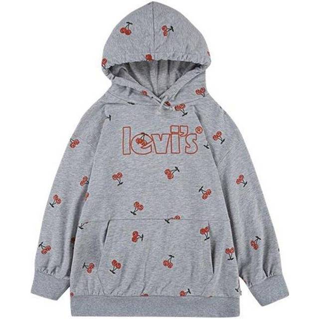 Levi's Kids Girl Hoodie LVG OVERSIZED HOODIE 10-16 år, Ljusgrå, 14 �r
