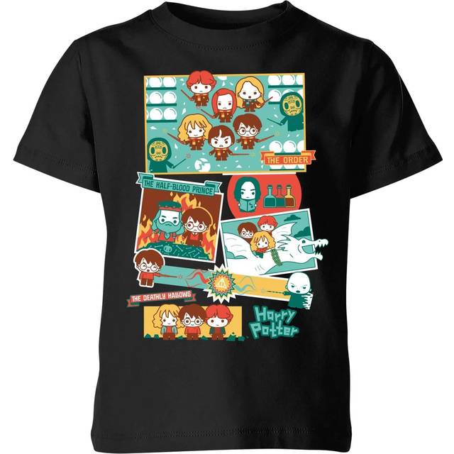 Harry Potter Kids Cute Films Kids' T-Shirt - Black - 11-12 Years - XL