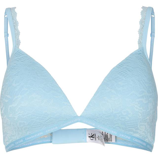 Calvin Klein CK One Lace Triangle Bra - Lightblue - Large