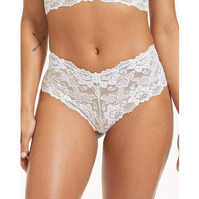 Figleaves Millie Lace BoyShort - White - SMALL