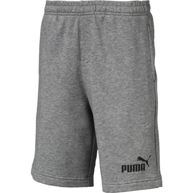 Puma Childrens Unisex Essentials Youth Sweat Shorts - Grey Cotton - Size 3-4Y