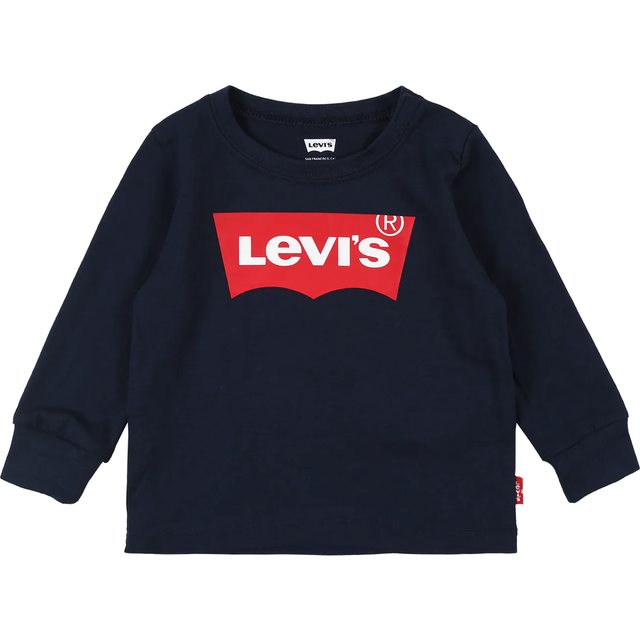 Levi's Baby pojkar Lvb L/S Batwing Tee 6e8646 långärmad T-shirt, Klänning blues, 24 månader