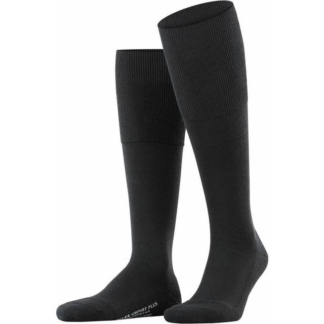 Falke mens airport plus knee-high socks - anthra grey