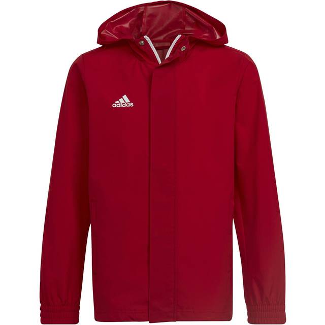 Adidas Mens Entrada 22 All-Weather Jacket Size: Extra Small, Colour: Red