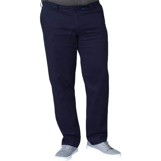D555 Bruno Stretch Chino Pant With Xtenda Waist, Black, Size 54, Inside Leg Regular, Men -  inside leg REGULAR,54