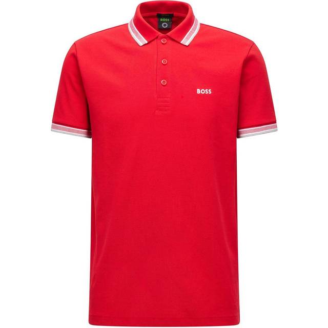 BOSS for man. 50469055 Paddy red polo shirt (M), Casual, Cotton, Short sleeve