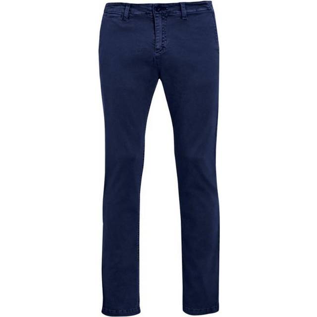 (46, French Navy) SOLS Mens Jules Chino Trousers