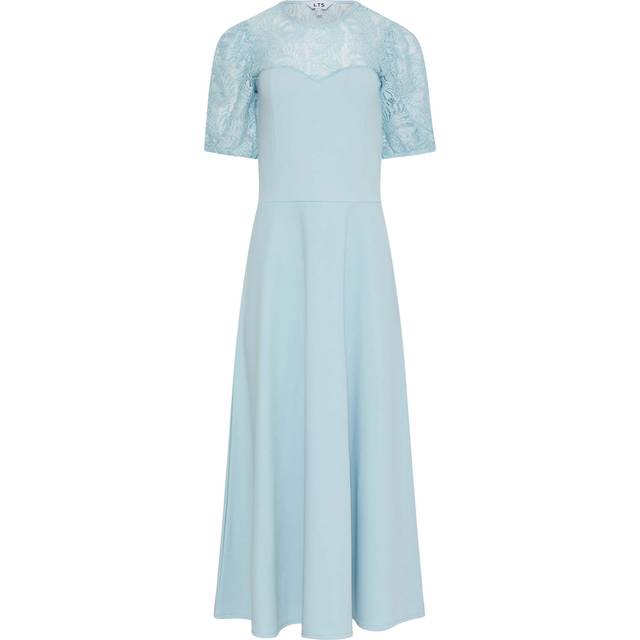 Lts Tall Light Blue Lace Midi Dress 20 Lts | Tall Women's Midi Dresses