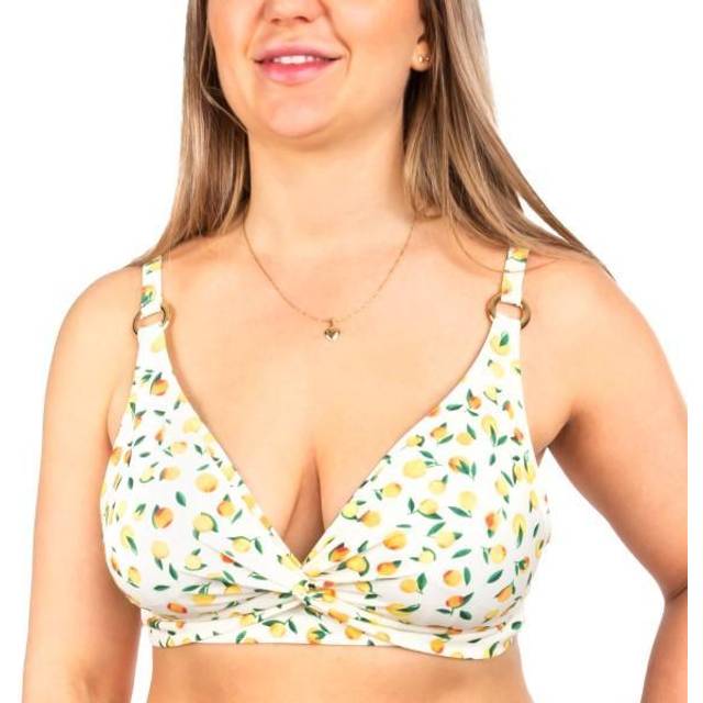 Missya Lucca Bikini Top - Yellow Pattern - 38