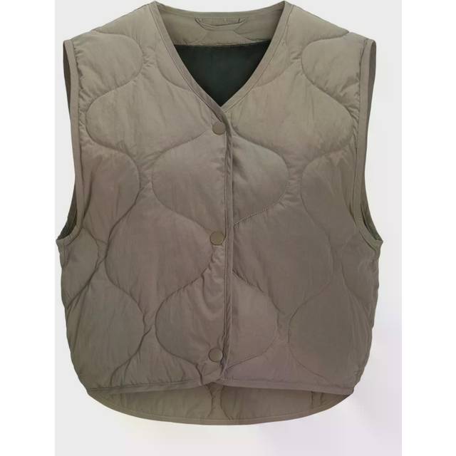 Jacka & Jones dam JJXX JXMONTANA Crisp quiltad väst SN, Brindle, L