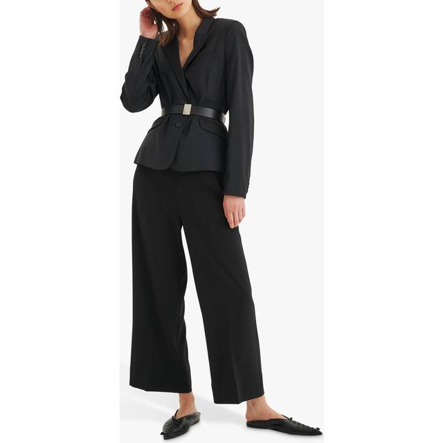 InWear Zhen Culotte Pant Dam Raka Byxor Stl. 38 - Från Magasin - Sandy Grey (38)