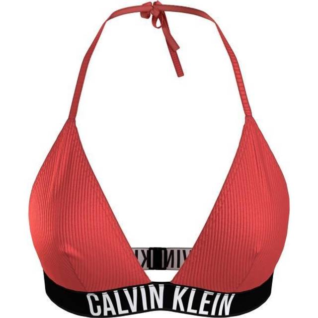 Calvin Klein Triangel-BH för kvinnor, Korall krossning, L