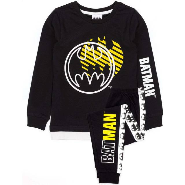 (5-6 Years, Black/White/Yellow) Batman Boys Pyjama Set