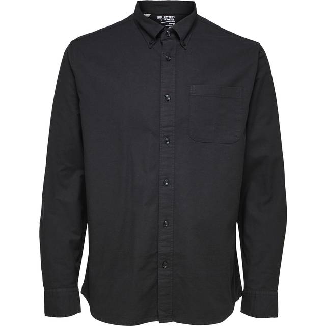 Selected HOMME - Skjorta slhRegrick-Ox Flex Shirt - Svart