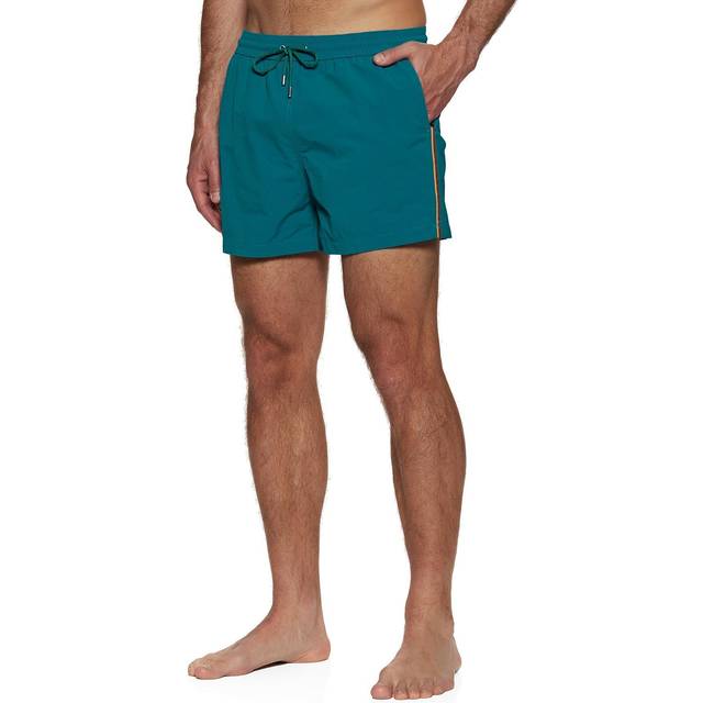 Paul Smith Red Artist Stripe Swim Shorts - 25 Reds - XL