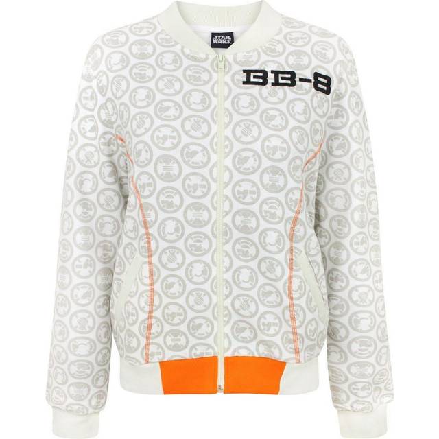 Star Wars Womens/Ladies BB-8 Bomber Jacket XL vit